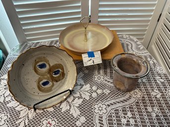 Frankoma Dish And Pottery Pieces
