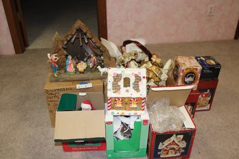 Nativity, Christmas Villages, Santa Figurine, Angel Toppers