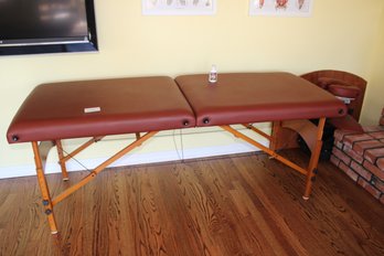 Massage Table, Oil, Two Posters