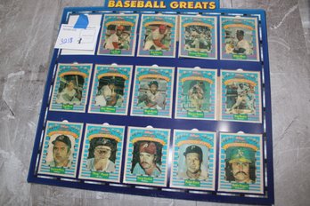 1991 Kellogg's Baseball Greats Cards And Display