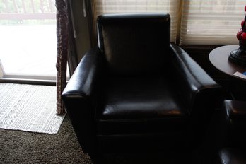 Brown Faux Leather Chairs