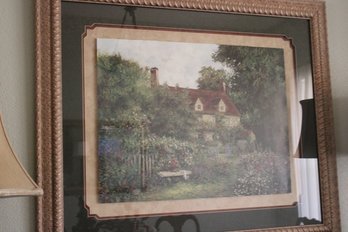 Framed Garden Cottage Art