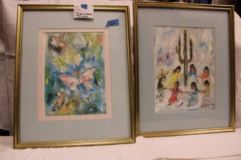 2 Watercolors Degrazia Gallery