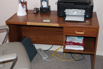 Desk Chair, Printer Copier, Desk Lamp