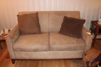 Neutral Color Paisley Pattern Sofa