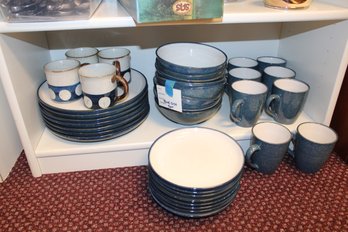 Blue Pottery Dish Set