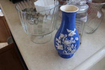 Milk Glass, Vases, Trifle Bowl And More