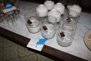 Weingut Langenwalter Wine Tasting Glasses And White Bowls
