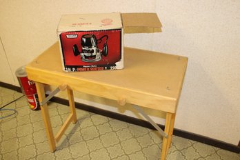 Work Table And 1 HP Power Router (Craftsman)
