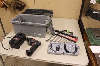 Craftsman Wrench Set, Tool Box, Cordless Drill
