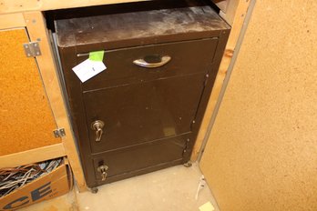 Vintage Metal Tool Cabinet