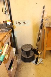 Step Stool And Brooms