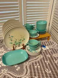 Vintage Melamine Turquoise Dishes