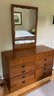 Solid Walnut Chest Of Drawers And Matching Nightstand