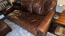 Leather Couch And Ottoman!