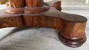 High End Solid Round Wood Table With Pad