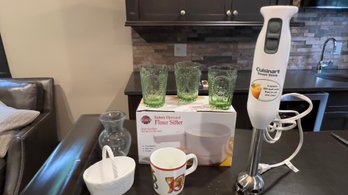 Cuisinart Smart Stick, Norpro Flour Sifter, Assorted Cups And Vessels