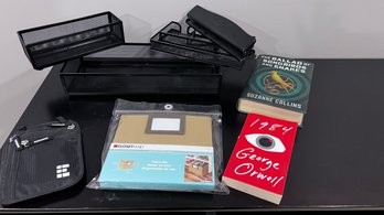 Metal Trays, 3-hole Punch, Storage Bag, Cloth Basket, Books - Orwell & Collins