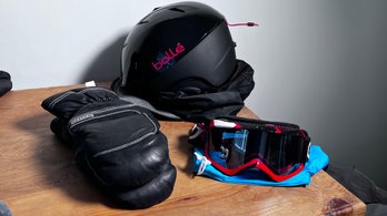 Bolle Winter Sports Helmet, Goggles, And Mittens