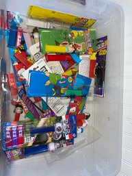 Huge Collection Of Pez Dispensers And Candy