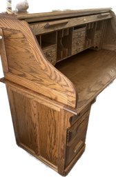 Oak Roll-top Desk