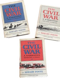 The Civil War A Narrative 3 Books In All!