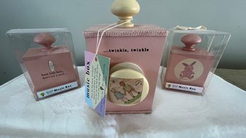 Beautiful Lot Of Three Music Boxes, Including Twinkle Twinkle