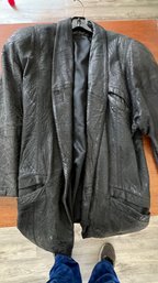 Marc Buchanan Leather Coat Women's  XL