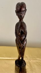 African Tribal Art 1st Half 20th Century Female Baule Figure, Ivory Coast, Africa