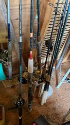 Large Collection Of Fishing Poles