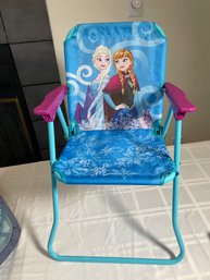 Frozen The Movie Lawn Chair, Swimways Baby Float & Build A Christmas Village Like-new Condition