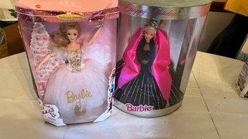 Collectible Holiday Barbies Lot Of 2.