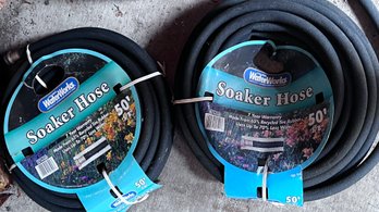 Assorted Soaker Hoses And Garden Hoses