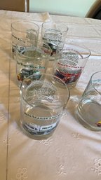 Vintage Hess Truck Collectible Glasses Lot Of 6