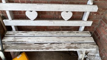 Shabby Chic Painted Pine Bench