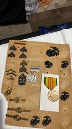 Marine Collectibles Pins, Videos, Books, Medals