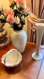 Lenox Vases And Candy Dish