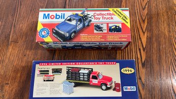 Mobil Collectible Trucks Lot Of 2, NEW IN BOX!