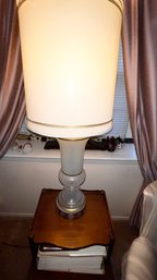 Vintage Opaque Glass Lamp