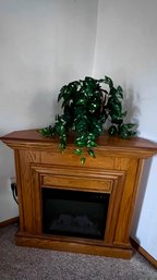 Dimplex Electric Fireplace Heater CORNER STYLE Oak Finish See Video Link In Description