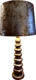 James Mont Gilt Graduated Ball Lamp With Shade