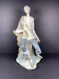 Lladro NEW SHEPHERD W/ CROOK Figurine #4577 Hand Made Porcelain Spain
