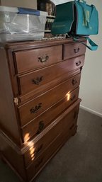 Maple Chest Of Drawers & Nightstand