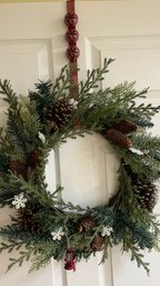 Christmas Wreath With Door Hanger