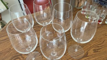 Red Wine Glasses Lot Of 6