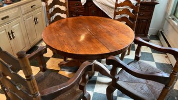 Vintage Oak Table & Chairs GORGEOUS!
