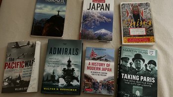 Great Collection Of History Books, Including Japan, The War, China, And Brazil