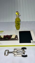 Limoncello, Wine Opener & Slate Cutting Board