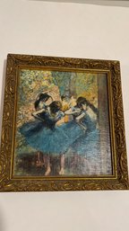 Framed Repro Of Daneuses En Bleu By Degas