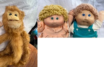 Cabbage Patch Dolls And Vintage Monkey